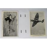 Postcards, a modern album of mixed postcards, vintage, WW2 era, some modern, standard size and