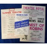 Entertainment theatre lobby advertising cards, a large collection of cards from the 1950s