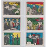Trade cards, USA, Topps, Hopalong Cassidy, 'Silent Conflict' (9 cards), 'Unexpected Guess' (11