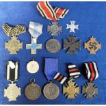 Militaria, 13 medals, mostly German, relating to the First World War period and appear to be