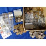 Coins, a large collection of mainly GB coins, farthings to crowns, various ages, in mixed condition,