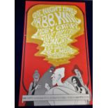 Music Memorabilia, four original first print USA posters, Jefferson Airplane 1967 (designed by Alton