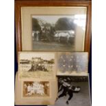 Collectables, a quantity of assorted sporting photos to include 1948 Olympic skaters in training