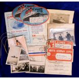 Ephemera, Shipping, a small selection of vintage items inc. Cunard illustrated baggage labels
