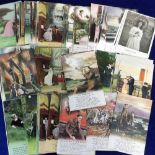 Postcards, a collection of approx 190 Bamforth Song cards all in sets of 3 or 4 cards, mostly