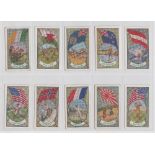 Trade cards, Australia, Allen's Confectionery, Sports & Flags of Nations (32/36, missing nos 1, 4,