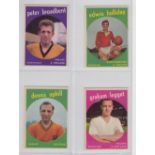 Trade cards, A&BC Gum, Footballers (Black back, 43-84) (set, 42 cards) (vg, checklist unmarked)