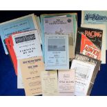 Sport programmes etc, 1940's/60's, interesting selection of approx 70 items including Earls Court