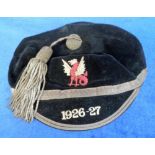 Rugby Union, embroidered cap dated 1926/7 relating to Llandovery College RFC awarded to D E