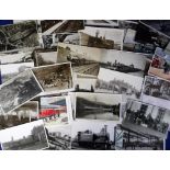 Postcards, Railways, a collection of approx 85 cards, RP's and printed, various ages, RP's include
