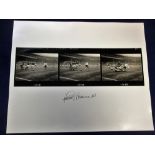 Football autograph, Jimmy Greaves, a sequence of silver gelatine photos enlarged from the original