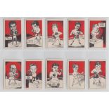 Trade cards, Boxing, Cummings, Famous Fighters (set, 64 cards) (vg)