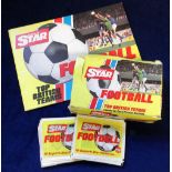 Trade stickers, Football, Daily Star, Top British Football Teams, Counter Display Box containing 100