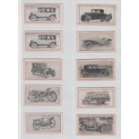 Trade cards, Australia, Griffifhs, Motor Cars & Motorcycles, 36 different cards plus 17