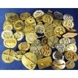 Militaria, assorted military anodised badges inc. Radar, Machine Gun, Pioneer etc (gd) (40+)