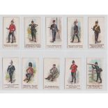 Cigarette cards, W.H.& J. Woods, Types of Volunteers & Yeomanry (set, 25 cards) (gd)