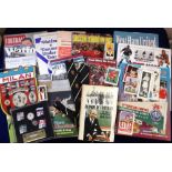Football & sport, a mixed selection of items, mostly 1960's onwards inc. West Ham United books (5) &