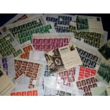 Stamps, Germany, a collection of part-sheets of Hitler Head stamps with a range of values, sold with