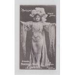 Cigarette card, Fraenkel Bros, Music Hall Artistes (white card, plain back), type card, Marie Loftus