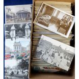 Postcards, mixed selection of approx 500 UK topographical cards, RP's & printed inc. street