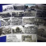 Postcards, Middlesex, assortment of 19 cards (16 RP's) inc. shopfronts, Kilburn Salvation Army