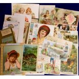 Trade cards, USA, a collection of approx 35 non-insert advertising cards, late 1890's/early 1900'