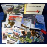 Aviation, a large quantity of mixed collectables in 2 boxes, various ages but mainly modern era inc.