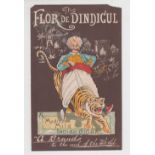 Tobacco advertising, Bewlay, paper magazine extract advert for 'Flor De Dindigul Cigars',