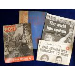 Ephemera, a large collection of historic and commemorative newspapers, pamphlets and a few books