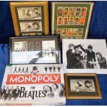 Music Memorabilia, The Beatles, a large collection of Beatles novelties inc. prints, plate, framed