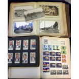 Stamps, Postcards, & Cigarette cards, a Rapid Stamp Album containing a collection of world stamps