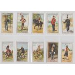 Cigarette cards, Phillip's, Types of British Soldiers (M651-M675) (set, 25 cards) (gd/vg)