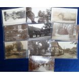 Postcards, Berkshire, a collection of 10 cards of Sonning inc. 9 RP' inc. The Lock, White Hart Hotel