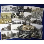 Postcards, Kent, a selection of 29 cards, mainly RP's inc. Churches, Events, Street scenes, views