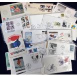 Olympics, Commemorative covers, a collection of 75+ covers, mostly illustrated cover the Winter