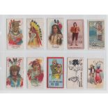 Cigarette cards, USA, BAT & American Tobacco Company, a collection of 49 type cards from various