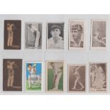 Trade cards, Cricket, Don Bradman, a collection of 16 type cards, all featuring Bradman inc. Allen's