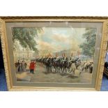 Collectables, 3 Harry and Arthur Payne framed prints. 'Mounting Guard at Whitehall' , 'Changing