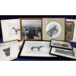 Horse Racing, 13 vintage horse racing related photographs (all mounted, 4 framed) to include Chief