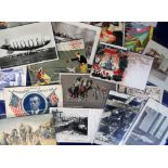 Postcards, a mixed selection of 23 cards inc. Red Cross, Winchester Cathedral Diver RP, South