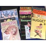 Glamour magazines etc, a collection of 12 magazines, 1970's onwards, UK & USA issues titles inc.