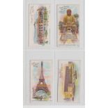 Cigarette cards, Smith's, A Tour Round The World, (postcard back) 4 cards, nos 40, 44, 49 & 50 (gd)