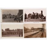 Postcards, a UK transport and industrial selection of 11 RP's inc. Trusselle Car Hire, Mansfield