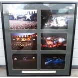 Entertainment, Cliff Richard, a framed set of six colour photos from the Cliff Richard Wembley