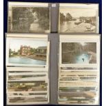 Postcards, Canals, a collection of approx 100 cards of the Basingstoke canal mostly printed with a