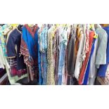 A quantity of vintage ladies clothing, mostly 1960's/70's