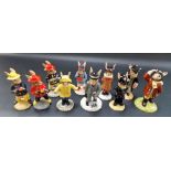 Ten various Royal Doulton 'Bunnykins' figures, boxed