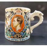 Burleigh Ware Edward VIII Royal Commemorative Mug designed by Dame Laura Knight
