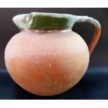 C H Brannam Barum North Devon earthenware ovoid jug, impressed marks to the base, height 8.5in