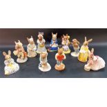 Collection of eleven Royal Doulton 'Bunnykins' figures, all boxed.